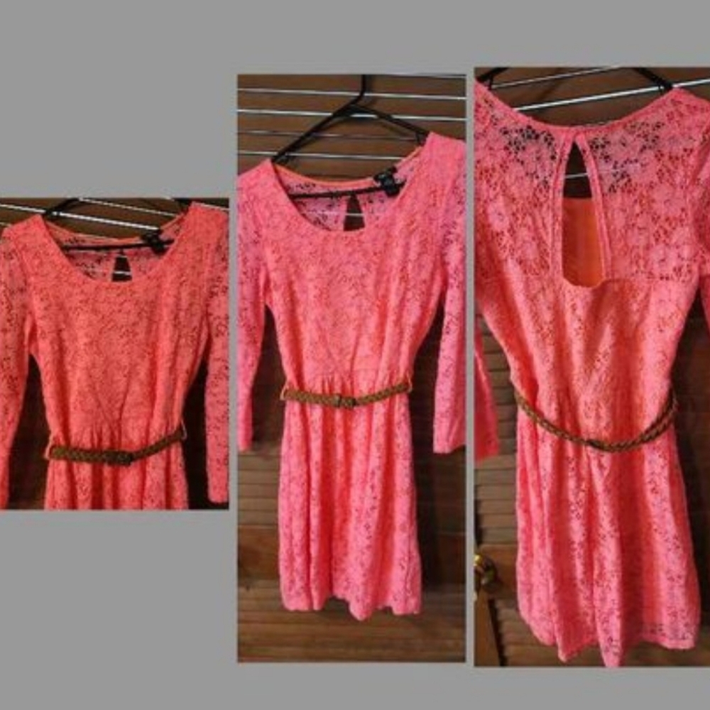 Short coral dress